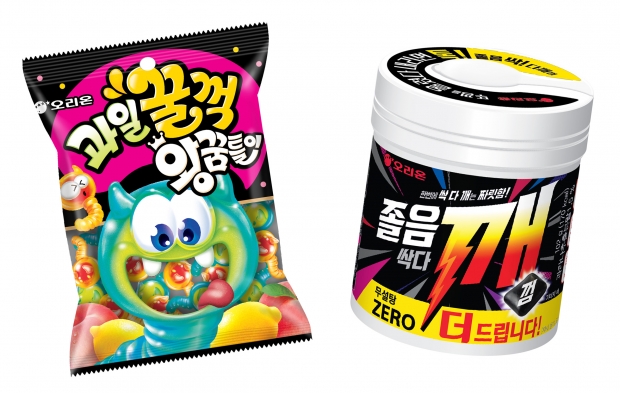 오리온, ‘과일꿀꺽 왕꿈틀이’, ‘졸음싹다깨껌’ 출시