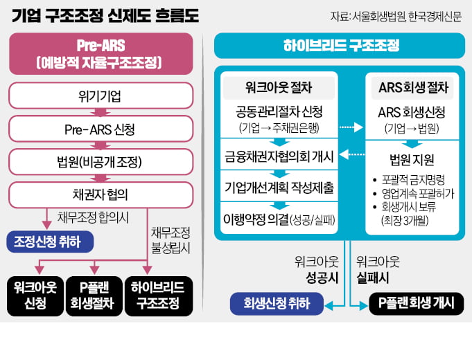 '워크아웃·회생절차' 동시에 한다