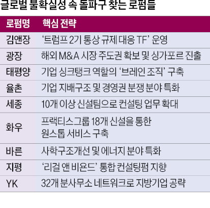 불확실성 속 글로벌 경쟁력 키우는 로펌…컨설팅 역량 강화, AI 활용으로 파고 넘는다