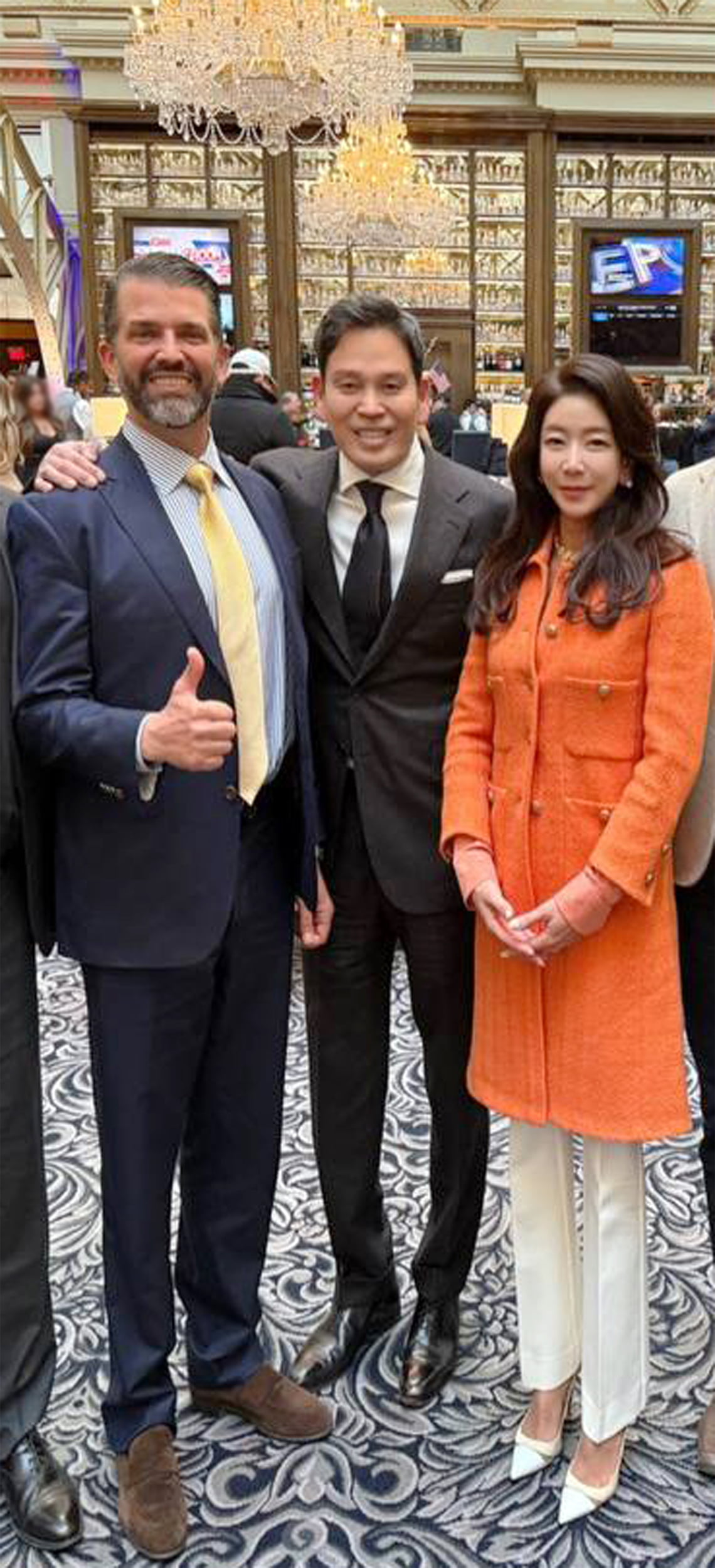 트럼프 주니어, 신세계 정용진 '콜'에 응답…다음주 방한