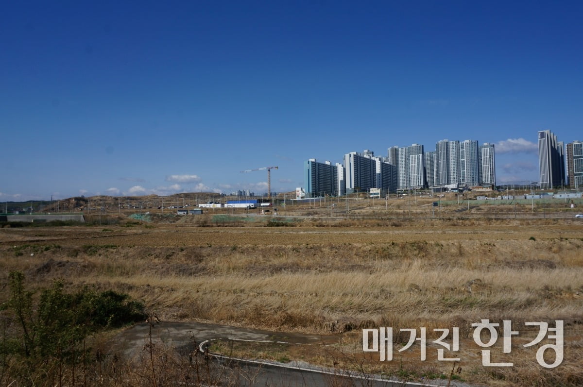 포항역 부근의 개발 예정 지역/사진=정초원 기자