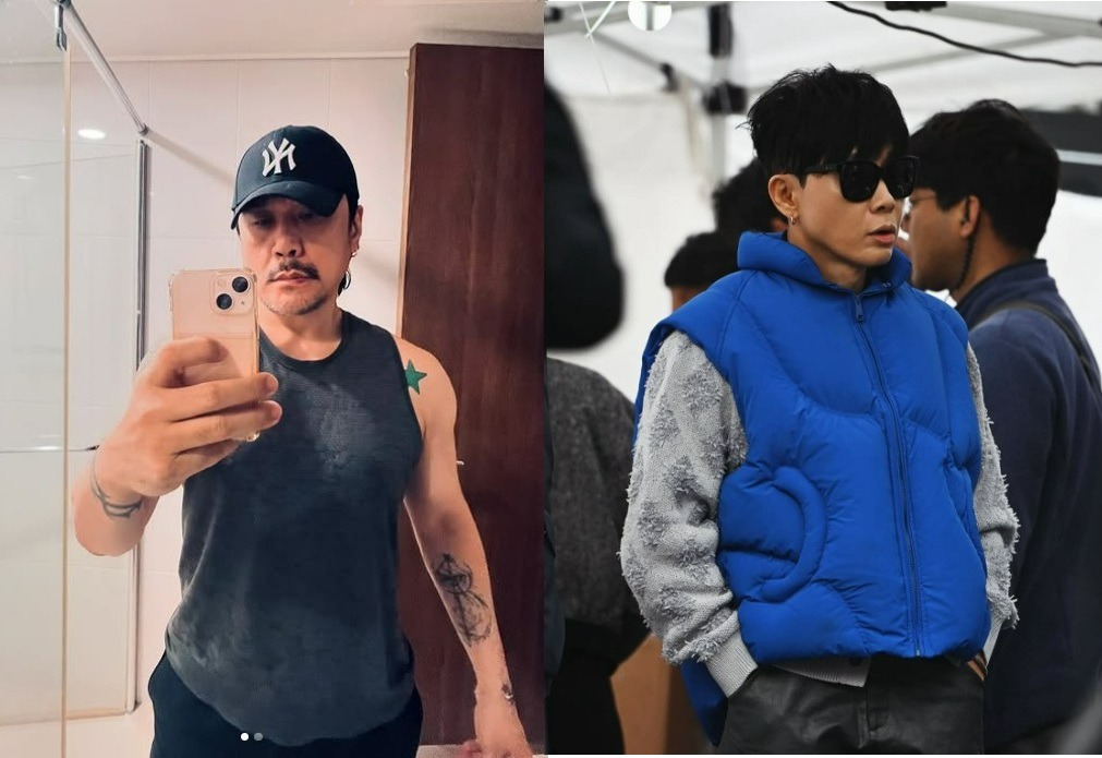 JK김동욱(왼쪽)과 이승환. 사진=JK김동욱·이승환 인스타그램