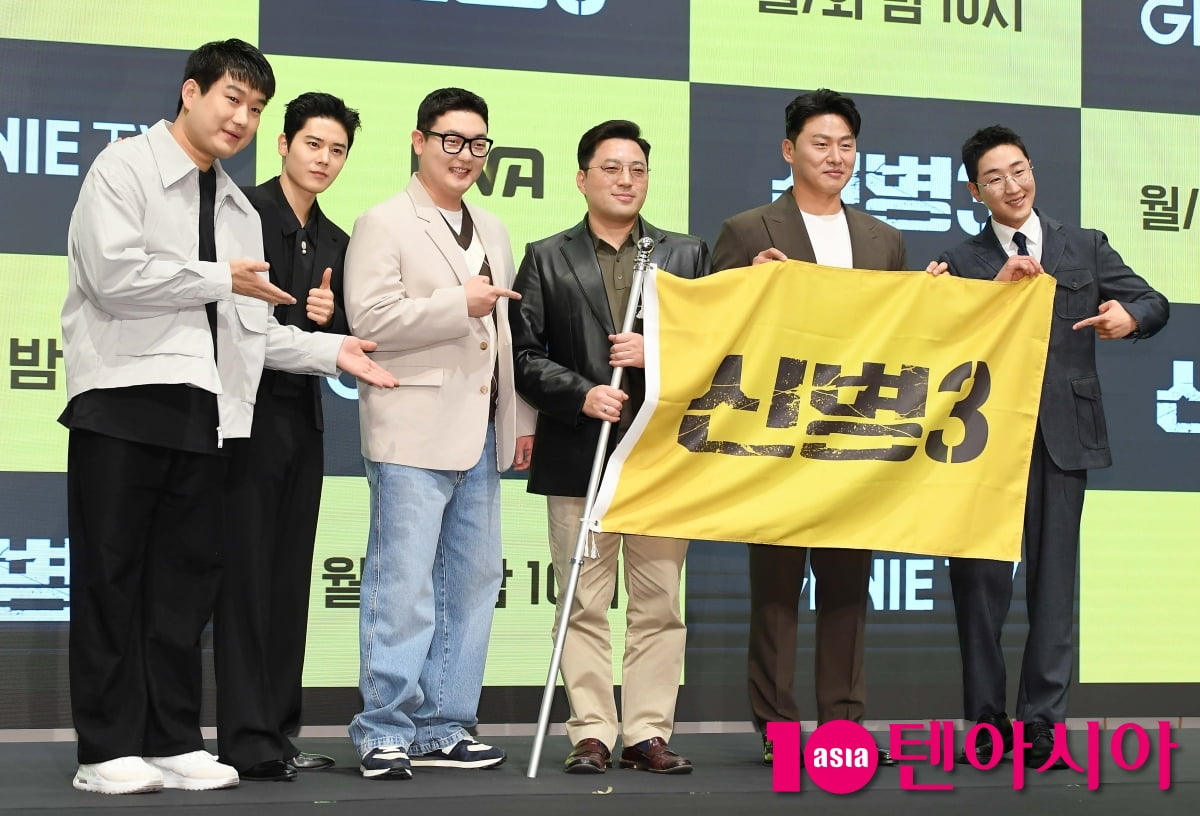 민진기 감독-김민호-김동준-오대환-남태우-김현규, '신병3'로 만나요[TEN포토]