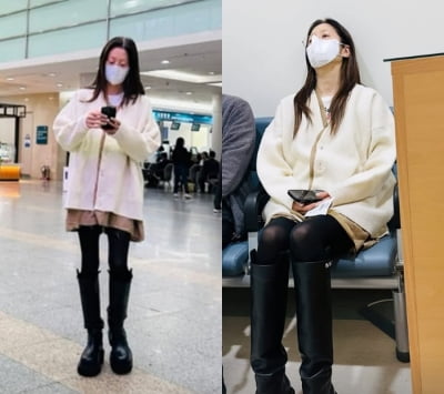 1월 퇴원했던 고현정, 부러질 것 같은 다리로 병원 다시 등장