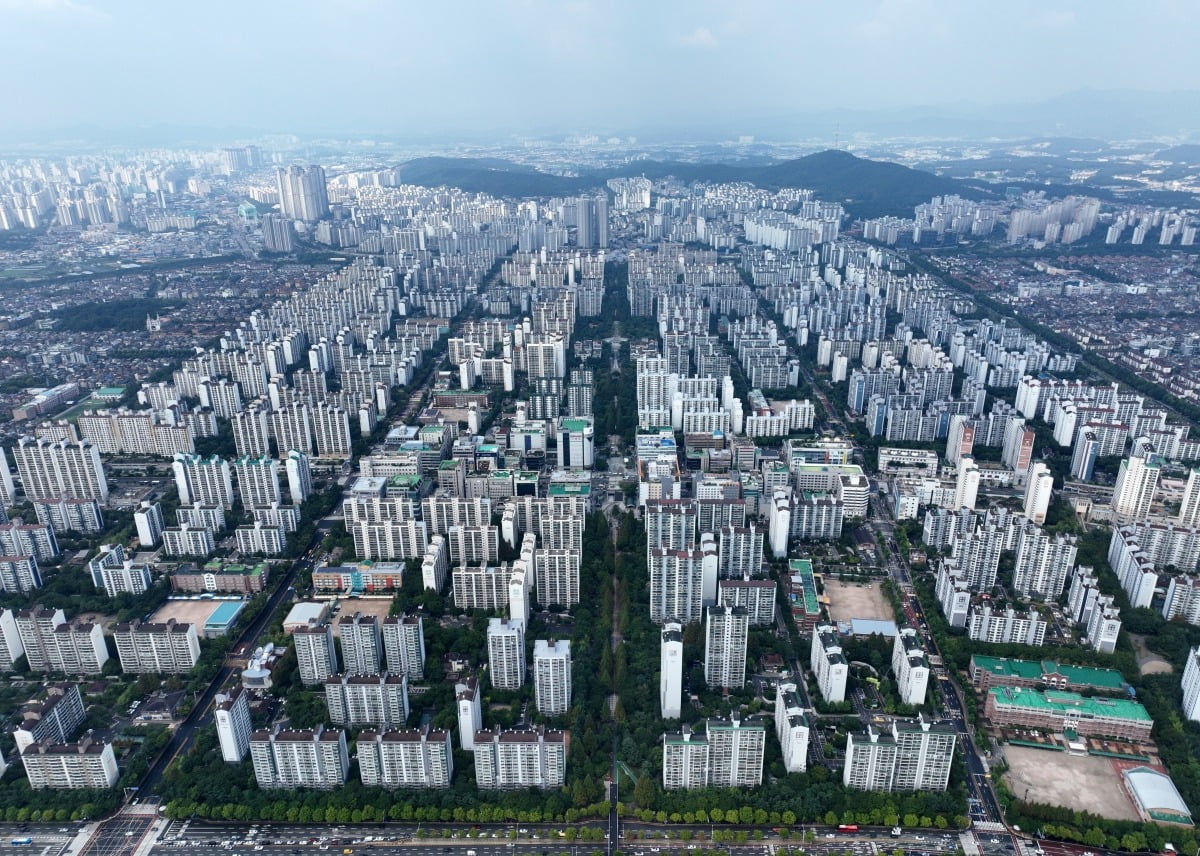재정비를 추진 중인 경기 일산 신도시 아파트 전경.  /한경DB