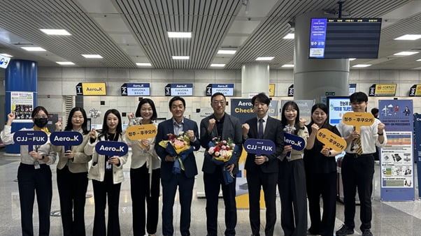에어로케이항공, 청주~후쿠오카 신규 노선 취항