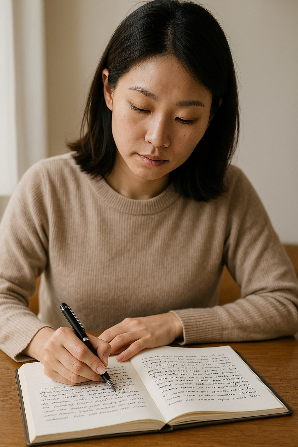 챗 GPT가 필사하는 모습을 생성한 이미지. 