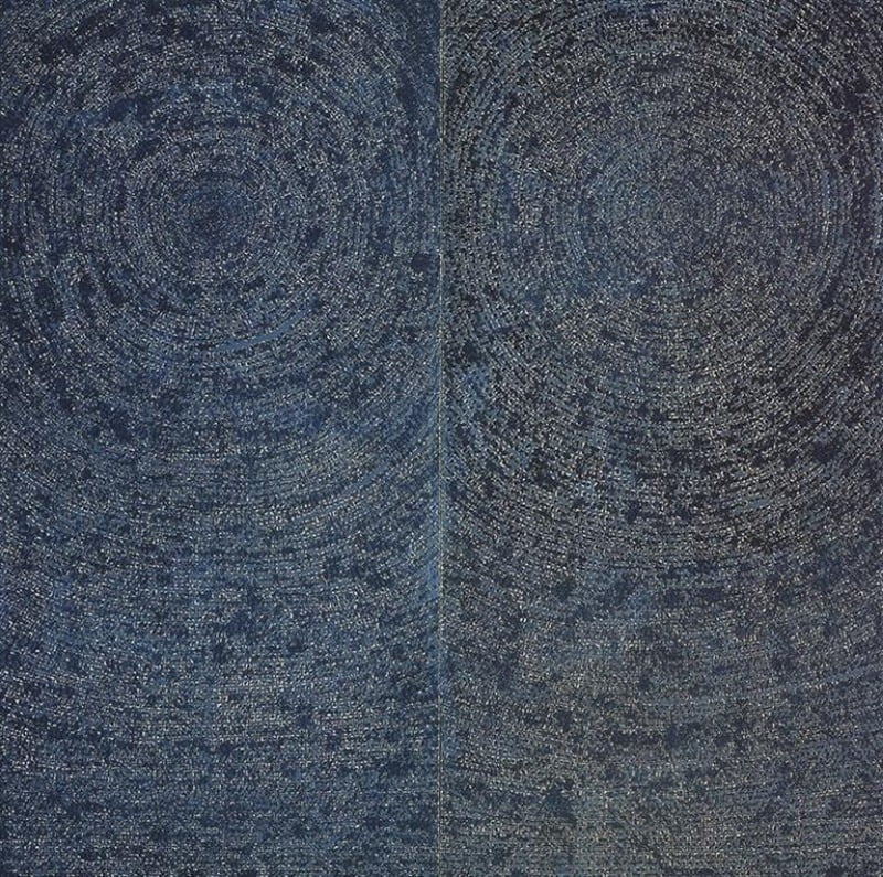 김환기 <우주(Universe, 5-Ⅳ-71 #200)>(1971), 코튼에 유채, 254 x 254cm, 개인 소장 / 출처. 한경DB 
