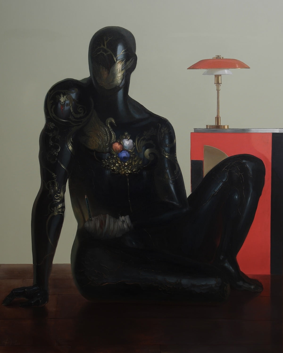 The Gift, 162 x 130 cm, Oil on Canvas, Courtesy of Lazy Mike © Filip Mirazović