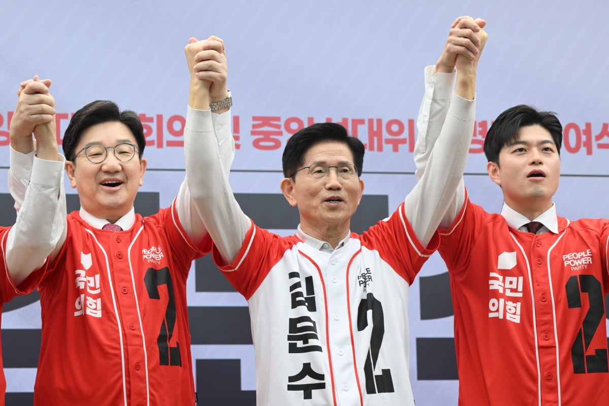 단일화 진통 끝낸 김문수, '경부선 유세' 광폭 행보 [대선 현장]