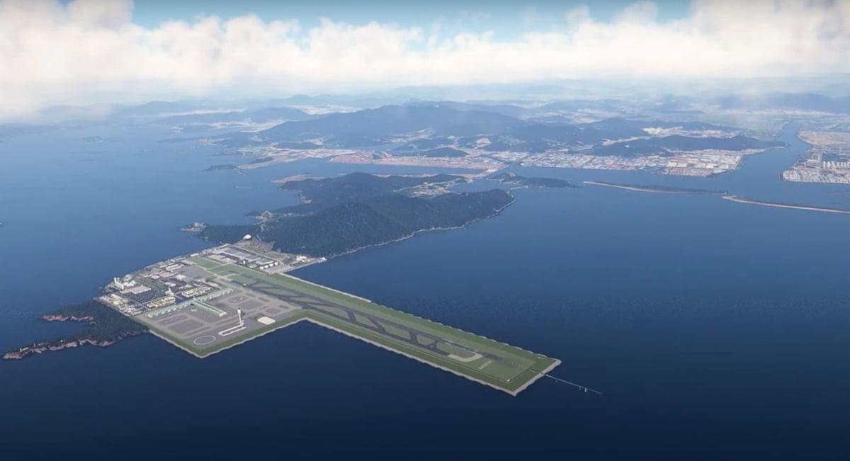 가덕도 신공항 조감도. / 사진=부산시 제공