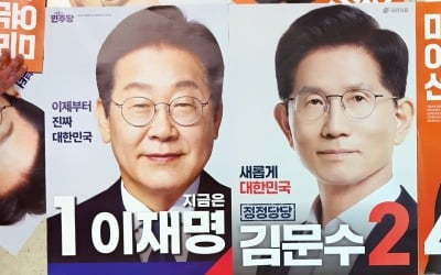 [포토] 제21대 대선 후보자 벽보 점검하는 선관위