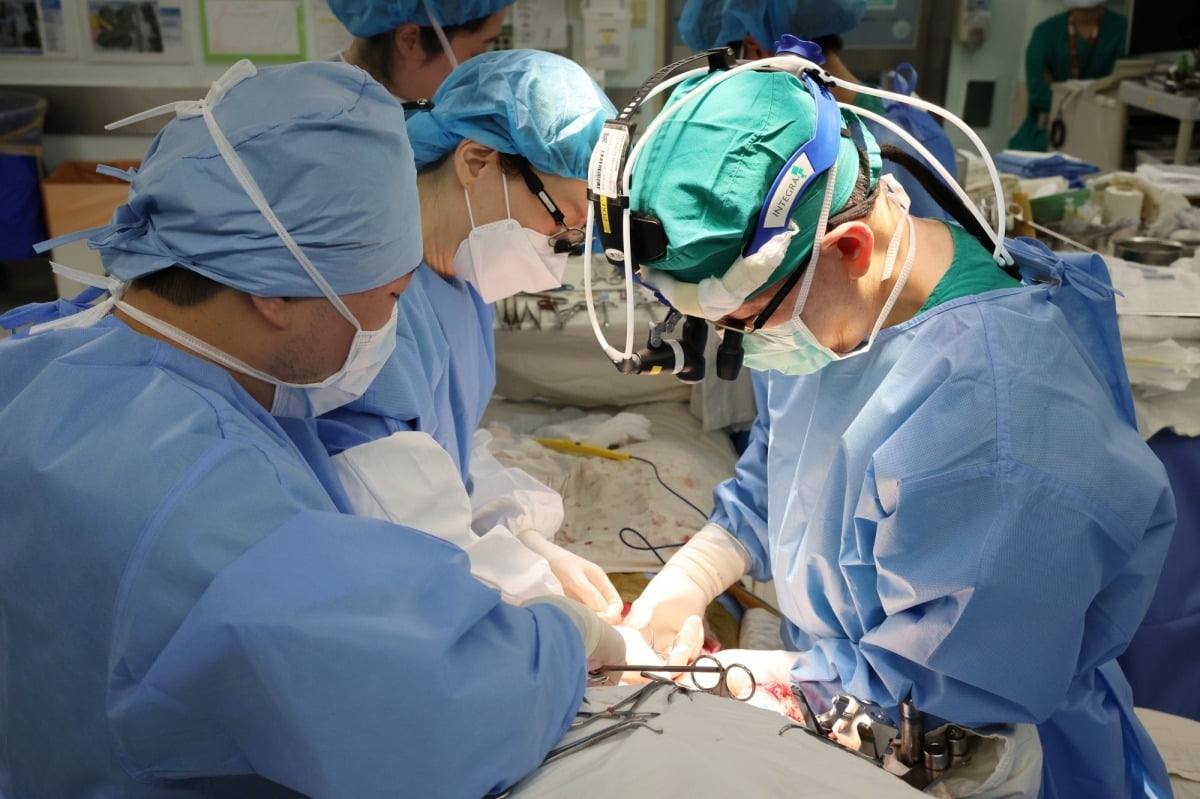지난 4월30일 진행된 서울아산병원의 9000번째 간이식 수술. /사진=서울아산병원