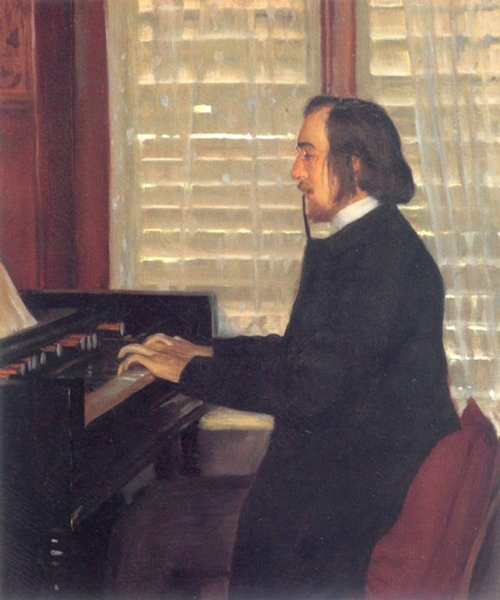 산티아고 루시뇰(Santiago Rusiñol), '에릭 사티의 초상화' (1890년대) / 그림출처. Wikiart