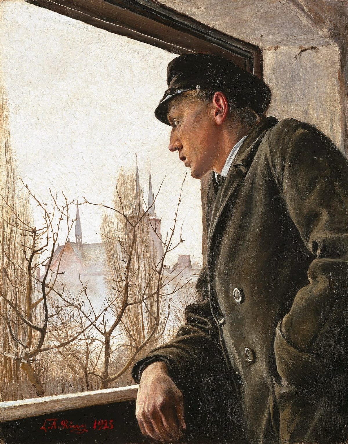 창가에서(1925). /오르드룹가드 미술관