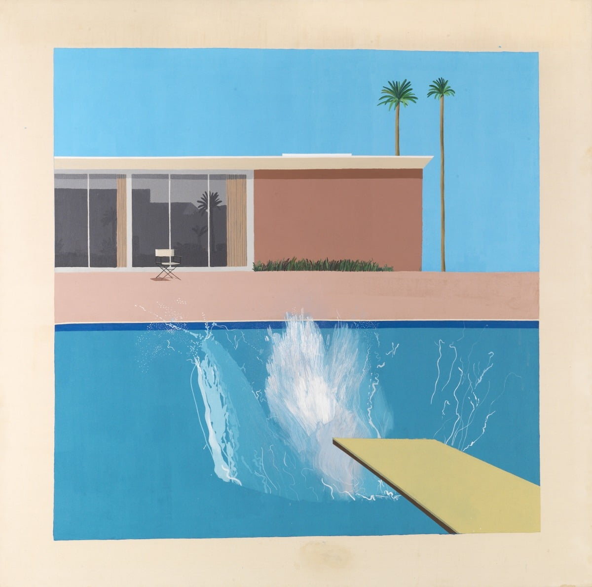데이비드 호크니, 더 큰 첨벙, 1967. / ⓒ David Hockney/Marc Domage/Fondation Louis Vuitton
