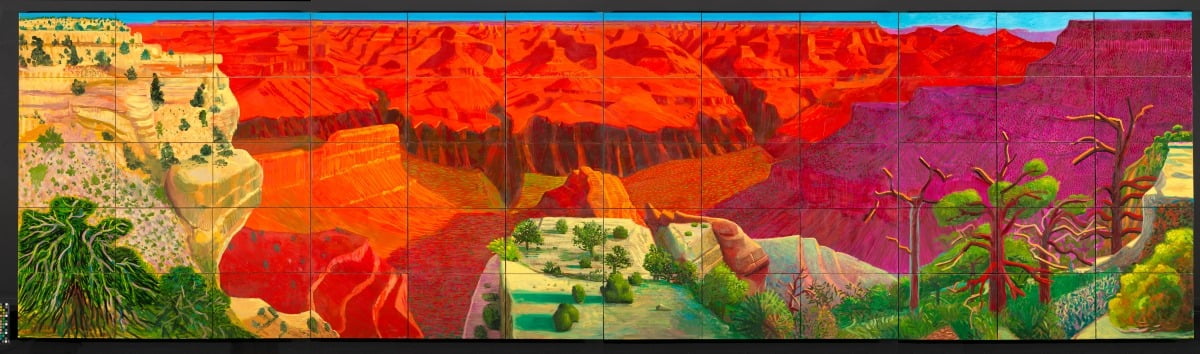 데이비드 호크니, 더 큰 그랜드 캐니언, 1998. / 이미지. ⓒ David Hockney/Marc Domage/Fondation Louis Vuitton
