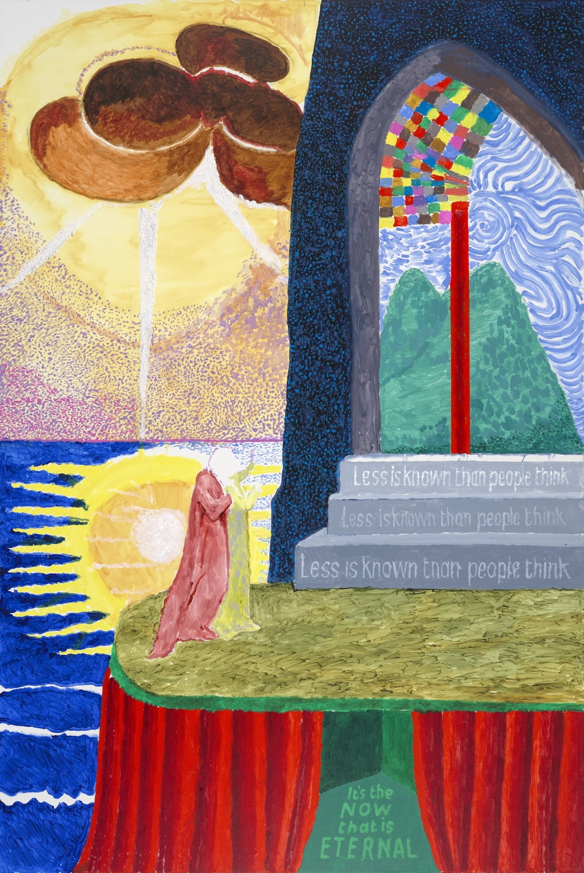 데이비드 호크니, After Blake Less is Known that People Think, 2024. / 이미지. ⓒ David Hockney/Marc Domage/Fondation Louis Vuitton