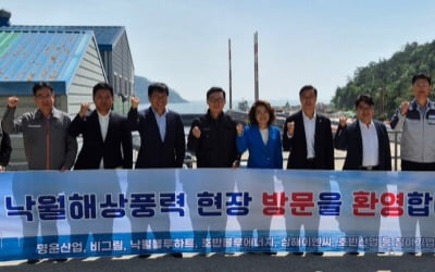 민주 기후위기대응위원회, 낙월해상풍력사업 현장 방문