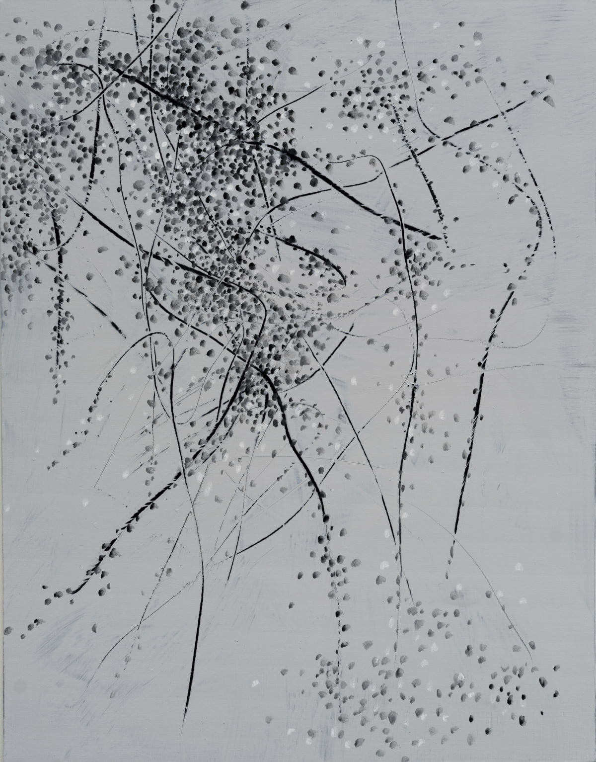 차명희, 바람에 실려온 편지, acrylic, charcoal on canvas, 117x91cm, 2025