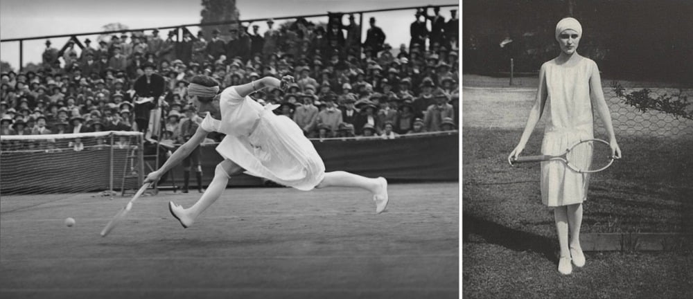 [좌] 1920년 Anvers 하계 올림픽 경기에서 Jean Patou 토토사이트 잘못환전복을 착용한 Suzanne Lenglen / 사진출처. Getty Images  [우] 1916년 코코 샤넬의 허리를 조이지 않는 플리츠 스커트 / 사진출처. © Condé Nast/VOGUE ARCHIVE