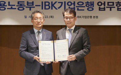 기업은행, 고용노동부와 중소기업 퇴직연금 지원 강화 '맞손'