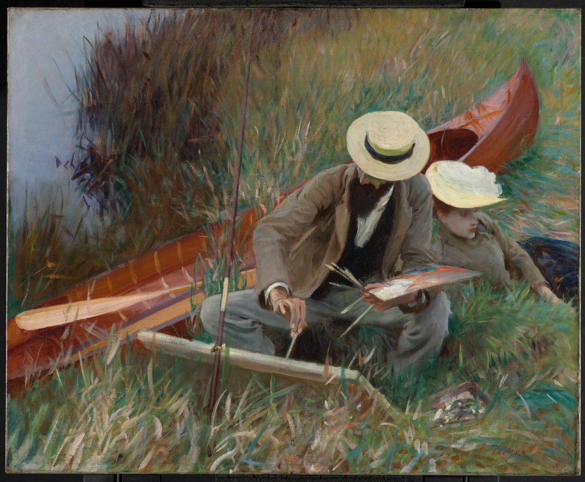 An Out-of-Doors Study (Paul Helleu Sketching with his Wife), 1889  © Brooklyn Museum, Museum Collection Fund
