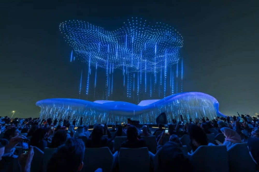 teamLab Phenomena Abu Dhabi 개관식 / 사진. © teamLab Phenomena Abu Dhabi