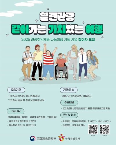 "같이가는 가치있는 여행"…관광공사, 관광취약계층 3200여명 여행 지원