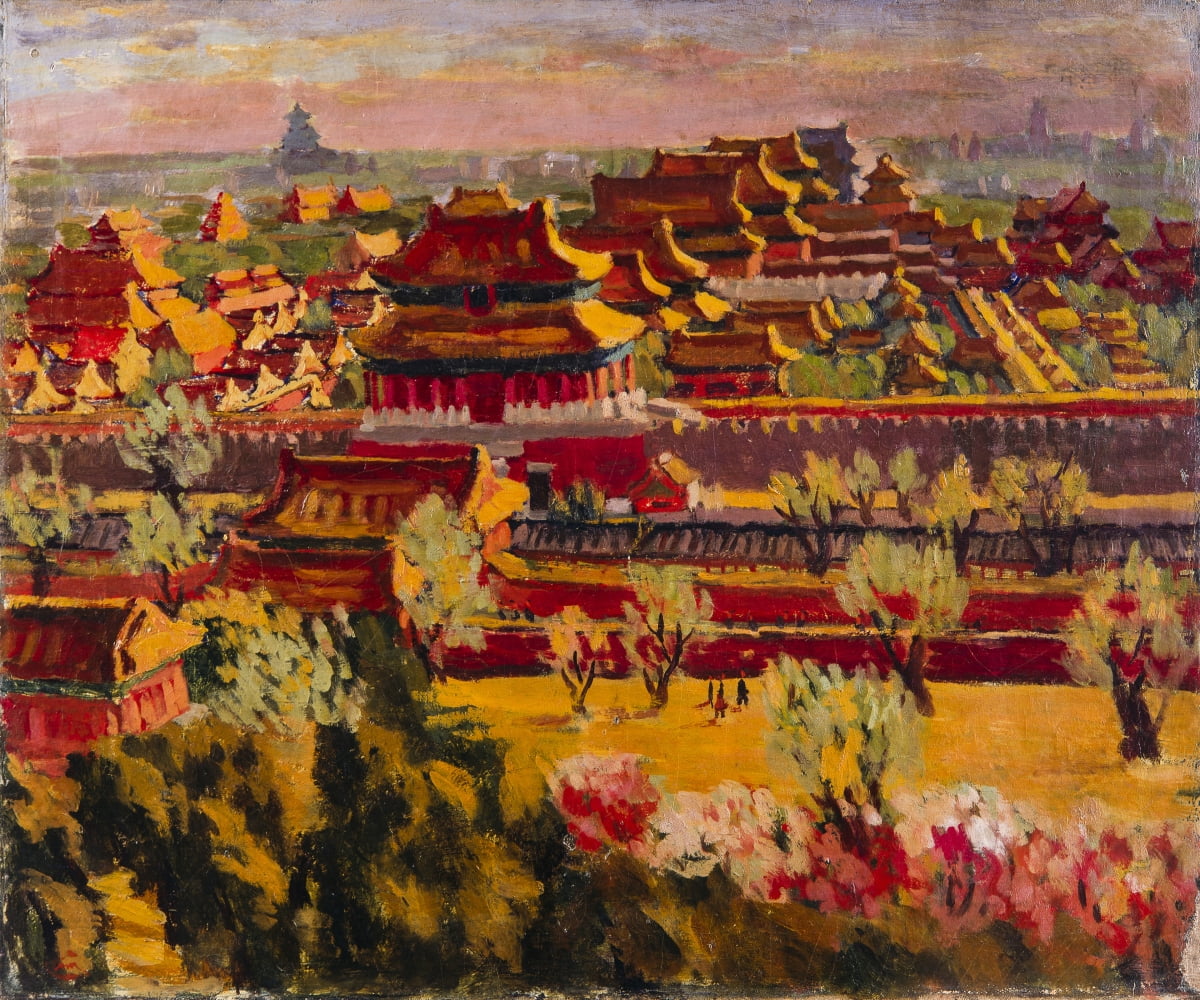 임군홍, '고궁', 1940년대 초반, 캔버스에 유화 물감, 60×72cm, 국립현대미술관 소장