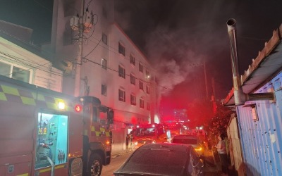 충남 서산 동문동 오렌지모텔서 화재…인명피해 18명