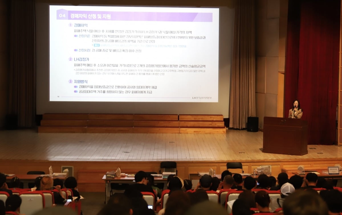경기 남부 지역 전세 사기 토토사이트 러쉬 주택 매입 설명회. 사진=LH