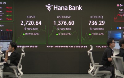 코스피 2720선 돌파하며 마감…10개월만에 최고치 기록 [HK영상]