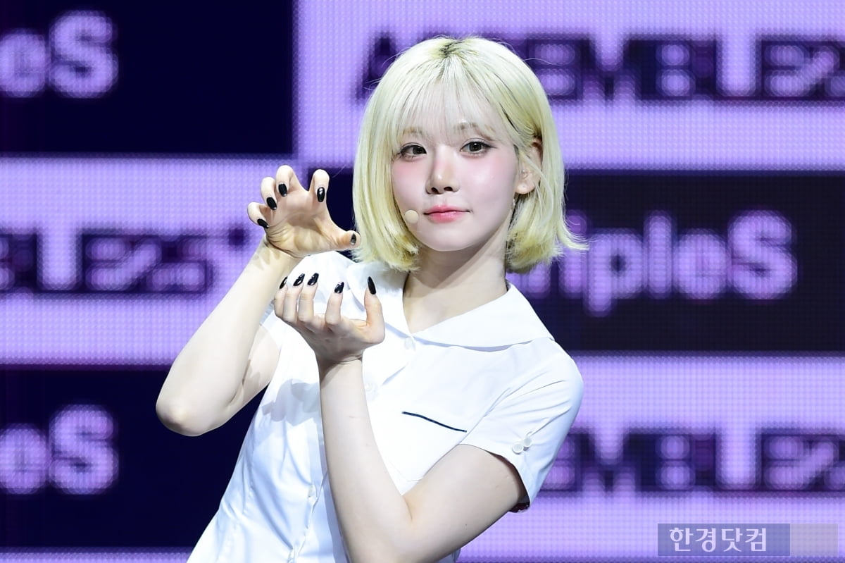 [포토] 트리플에스 김나경, '금빛 단발로 깜짝 변신'