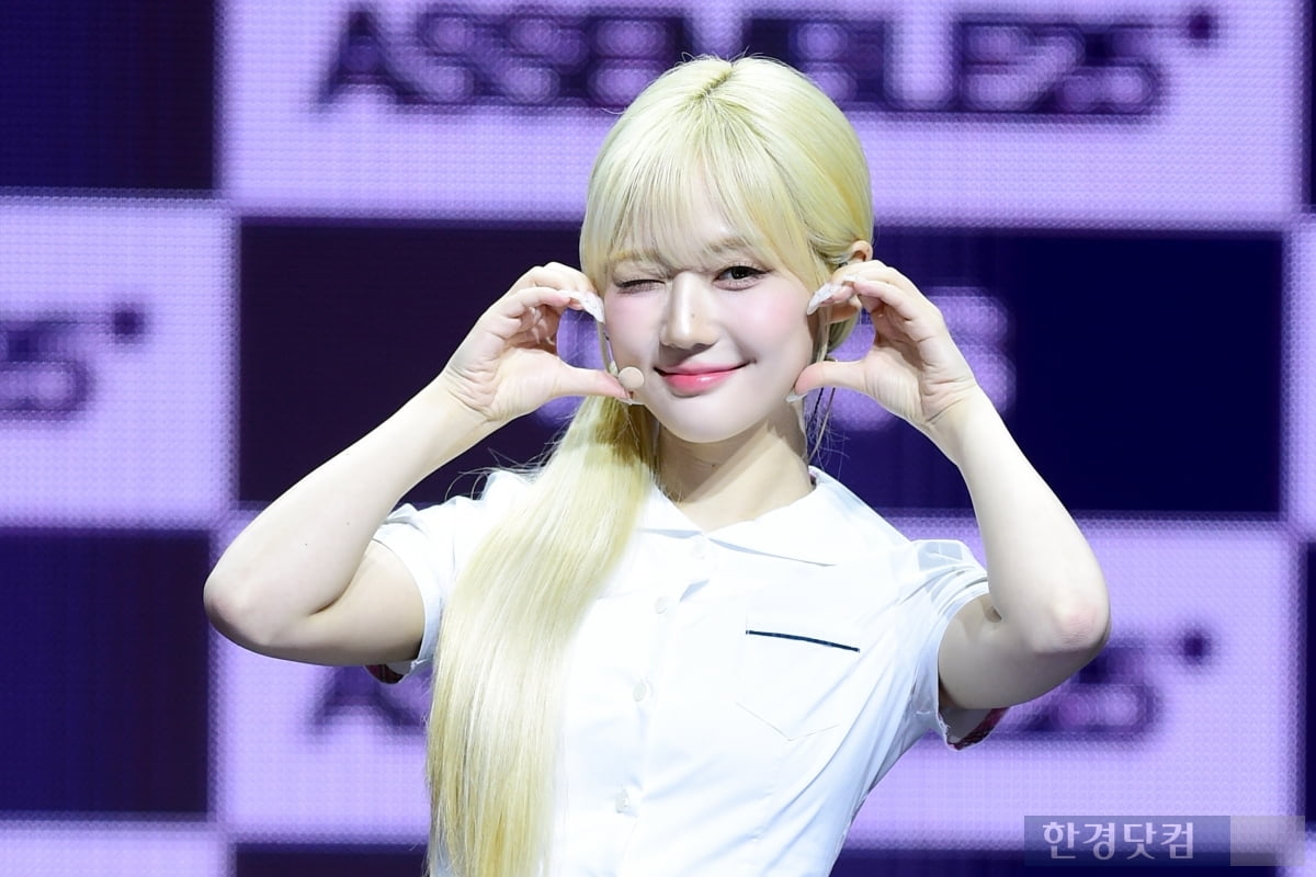 [포토] 트리플에스 윤서연, '금발도 잘 어울려~'