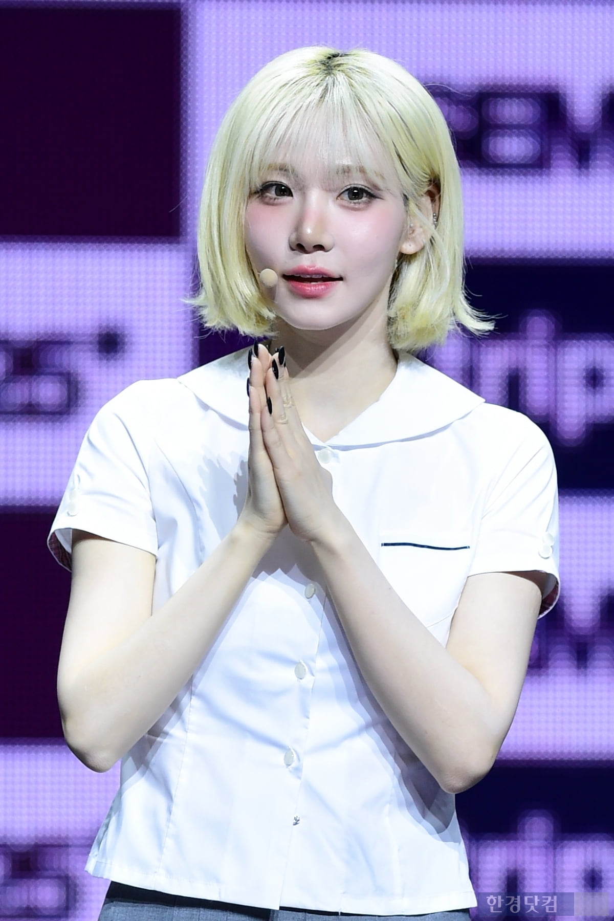 [포토] 트리플에스 김나경, '금빛 단발로 깜짝 변신'