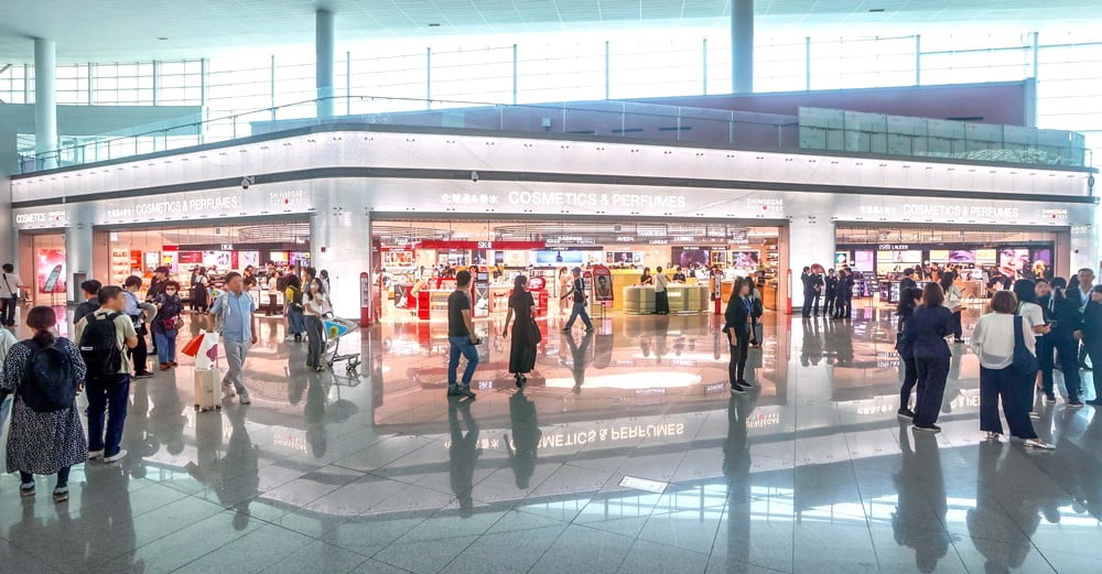신세계면세점 인천공항 제2터미널점 뷰티매장 전경. 사진=신세계면세점