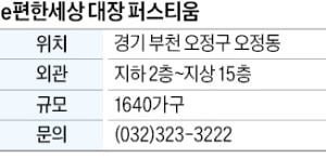 e편한세상 대장 퍼스티움, 오정 역세권…부천 대장지구 첫 분양단지