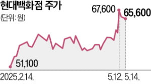 내수 부진에도 주가 뛰는 백화점 빅3