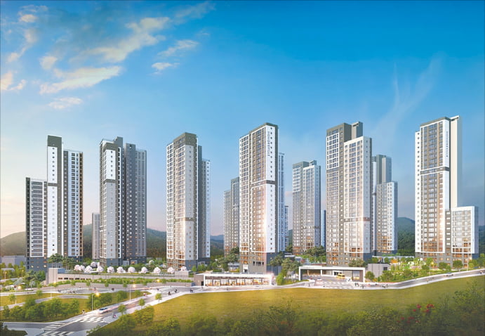 경기 용인 ‘클러스터용인 경남아너스빌’ 투시도.