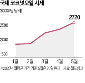 코코아 이어 코코넛오일 상승…올여름 아이스크림 인상 우려