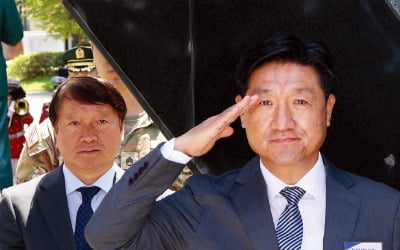 [포토] 한·미 현충일 추모…전쟁 영웅에 경례