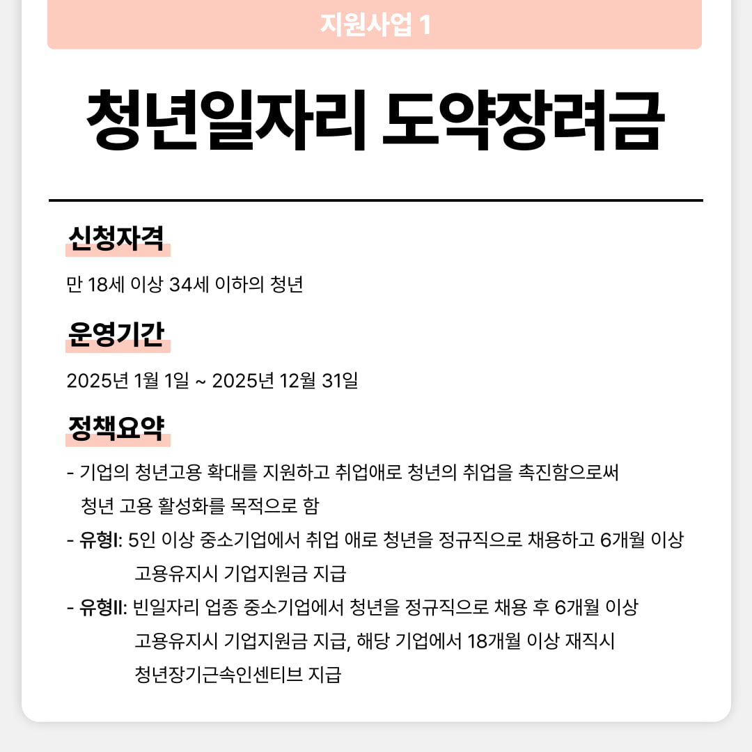청년 돕는 국가지원사업 총정리