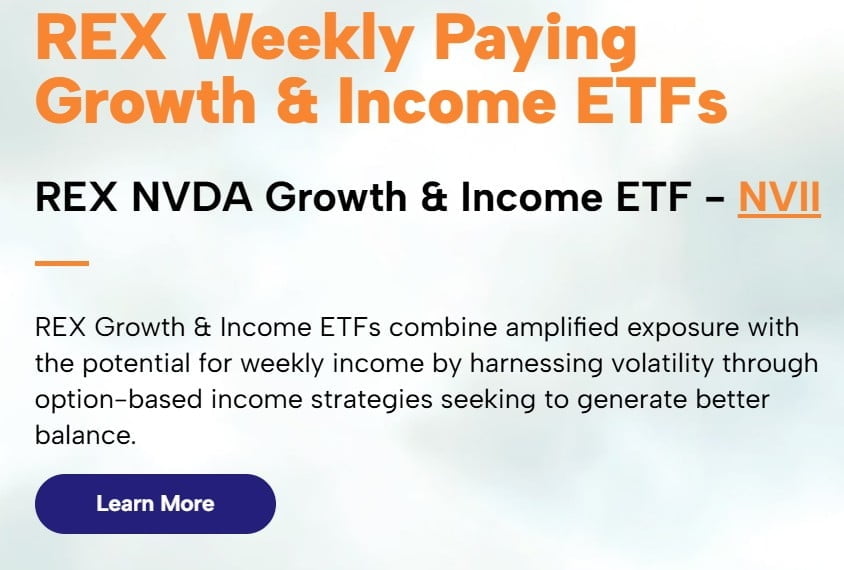렉스 파이낸셜, 엔비디아 커버드콜 ETF 'NVII' 출시…성장·안정 두 마리 토끼 잡을까