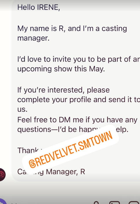 Red Velvet's Irene and Seulgi Receive Bizarre Casting Offer via Instagram DM