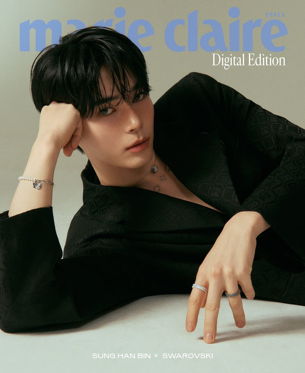 ZEROBASEONE's Sung Han-bin Shines in Fashion with Swarovski Collaboration