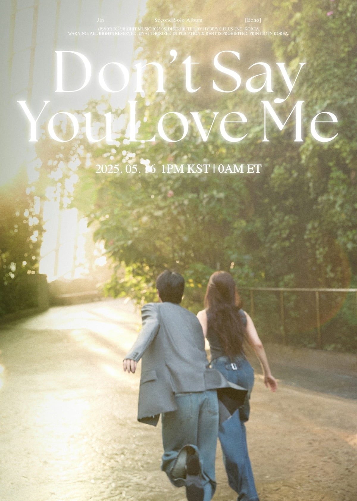 BTS's Jin Explores the Irony of Love in New Music Video 'Don't Say You Love Me'
