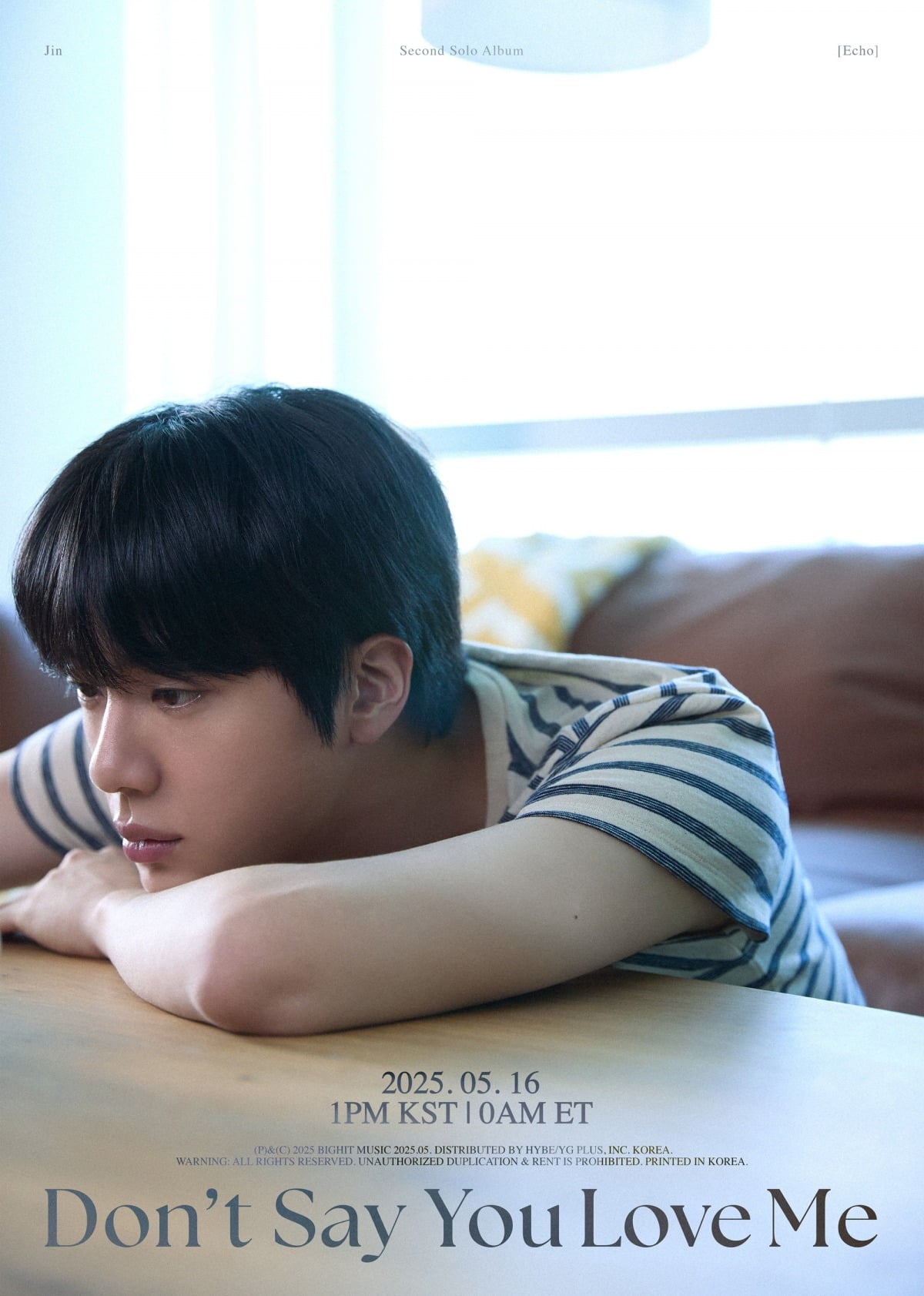BTS's Jin Explores the Irony of Love in New Music Video 'Don't Say You Love Me'