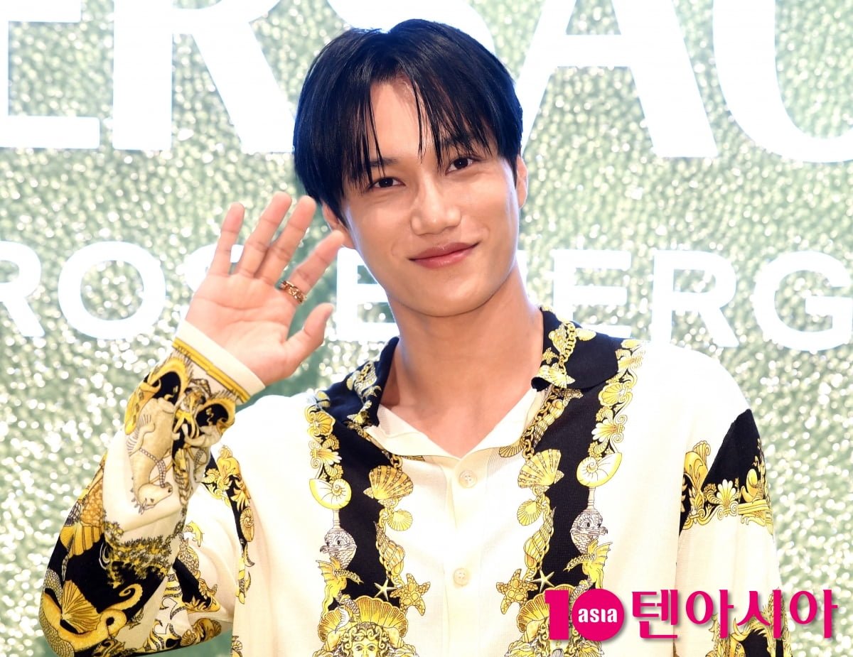EXO's Kai Shines at Versace Eros Energy Launch Event in Seoul