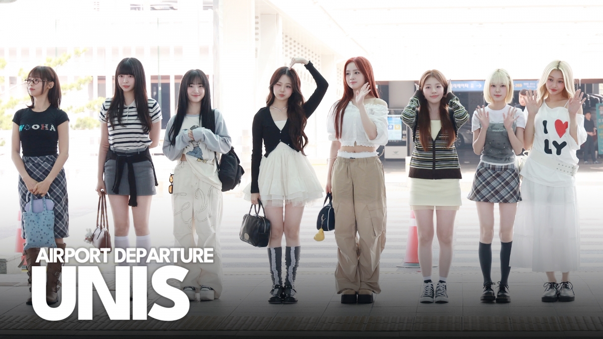 K-Pop Group UNIS Departs for Taiwan to Perform at 'KT POP 2025'